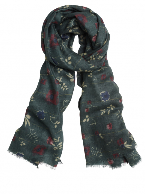 Royal Flowers-wool/silk